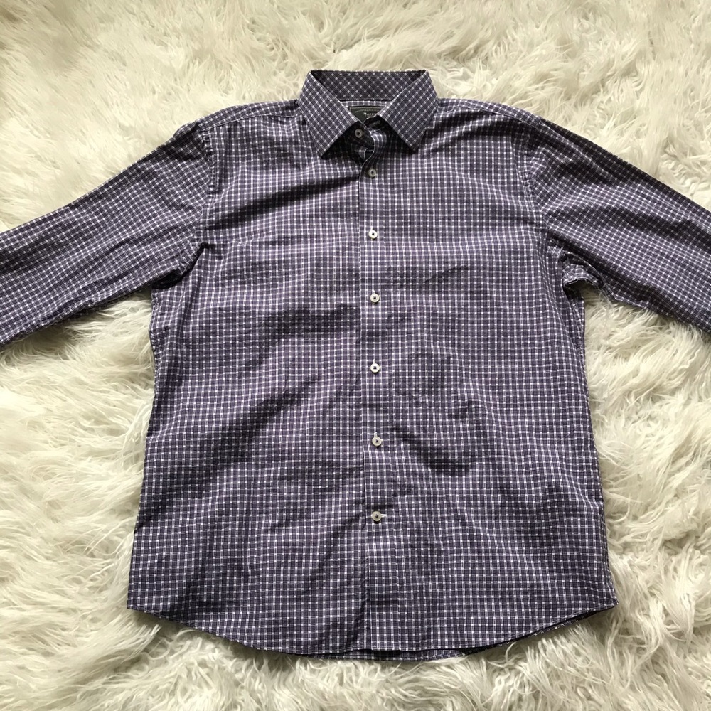 MAKER &‎ COMPANY CHECK PLAID BUTTON DOWN SHIRT